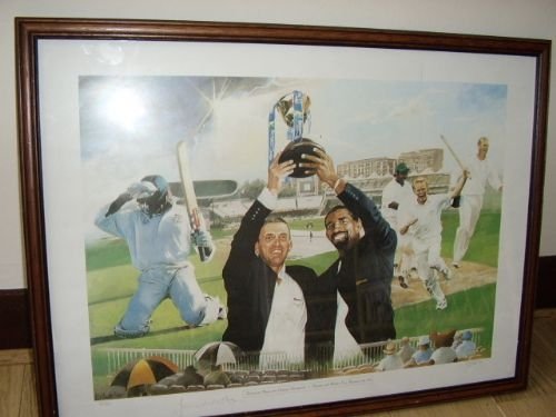 modern print of county cricket runnersup champions trophy presentation 1998 by fjscott no93300