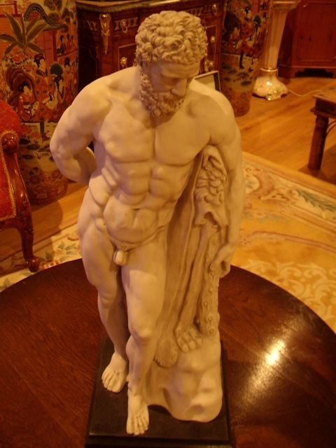 hercules marble statue