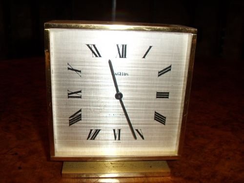 angelus electronic swiss collectors brass clock c195060