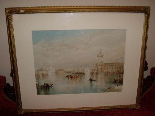 venice chromolithograph by raphael tuck c185080 depicting the guidecca after jmwturner ra in national gallery london 30 x 24 inches