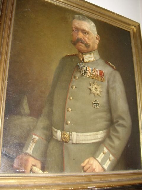 rare portrait once hung in the reichstag parliament berlin of field marshal paul von hindenburg 18471934 33 x 36 inches