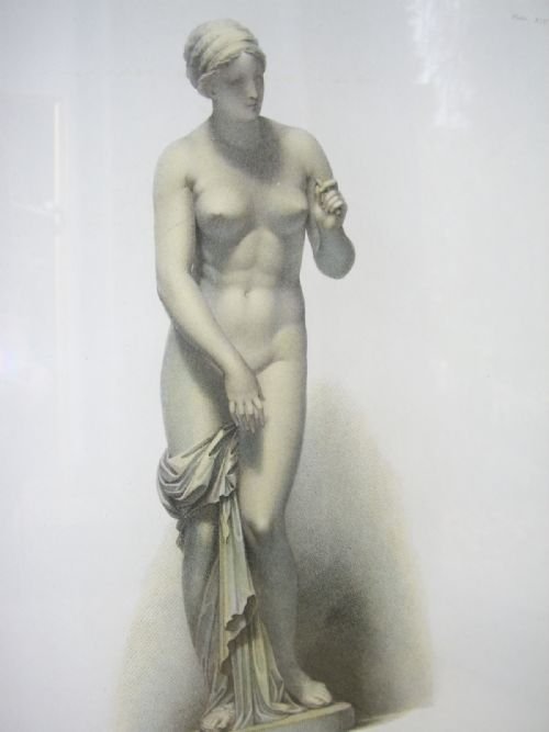 original toned etching of marble statue townleian published by dilettanti in 1834 the sculpture is on display in the british museum