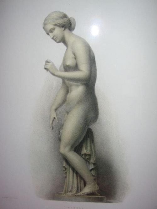 original toned etching of marble statue townleian published by dilettanti in 1834 the sculpture is on display in the british museum
