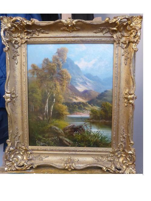 19thc landscape oil painting frank hider 18611933