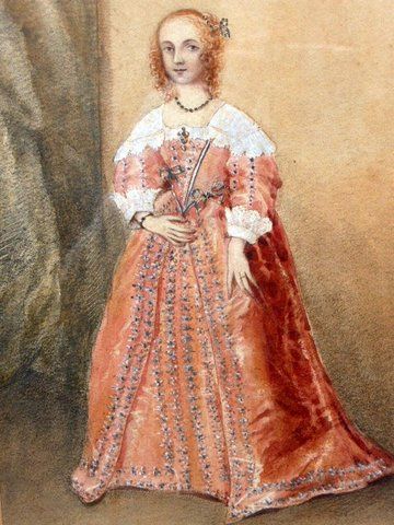 watercolour of mary henrietta stuarta fine portrait painting