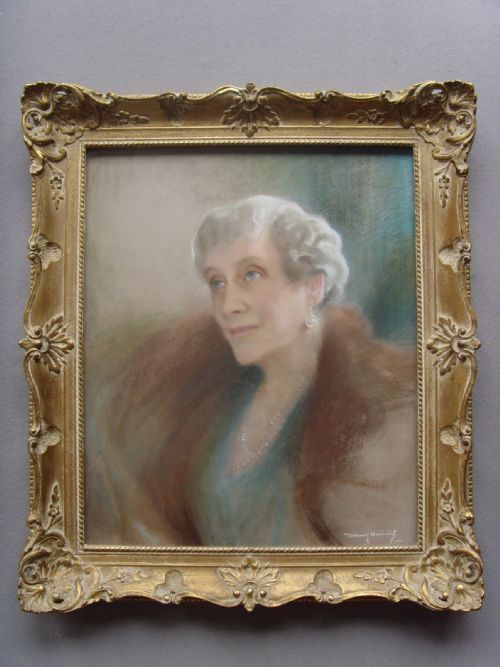 pastel portrait marianne isabel moncrieff 18741961 by artist wolfgang craig hainisch
