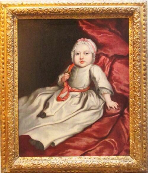 studio of mary beale 16331699 17th century baby portrait painting