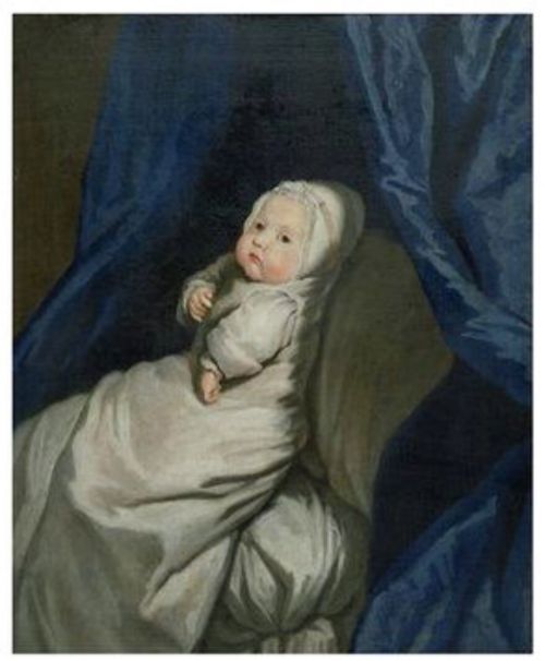 studio of mary beale 16331699 17thc baby portrait english school painting