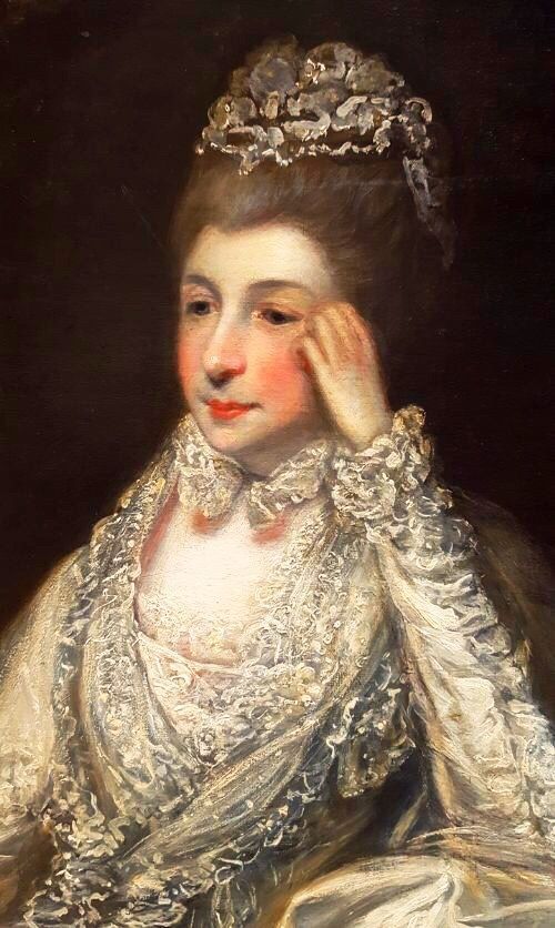 sir joshua reynolds david eva maria garrick 18th antique oil portrait painting