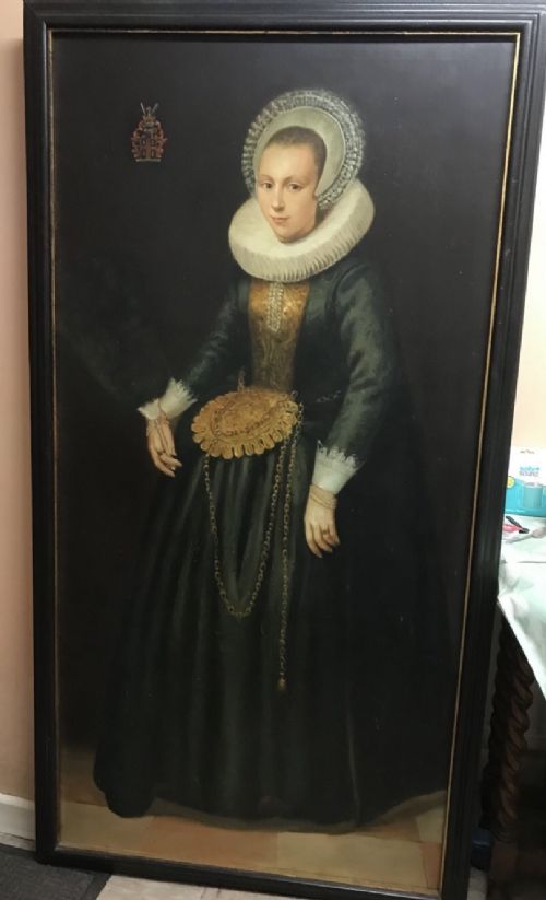 justina van teylingen after cornelis van der voort dutch 17th manner portrait paintings