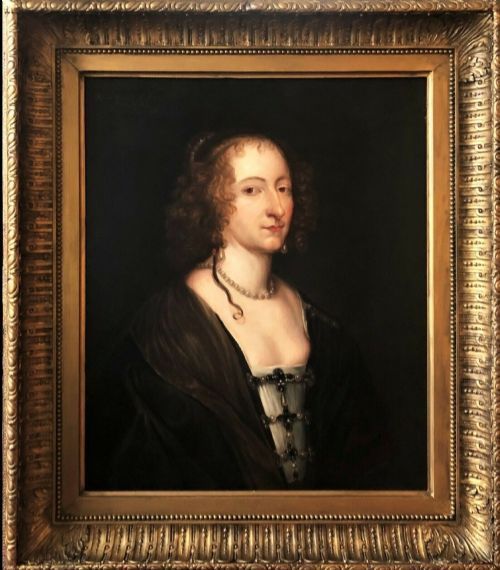 lady frances seymour 15991674 circle van dyck 17th dutch old master oil portrait paintings