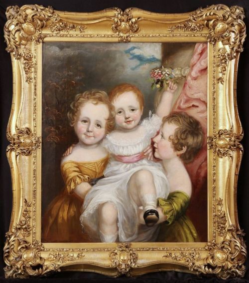 the calmady children studio of sir thomas lawrence 19th oil portrait paintings