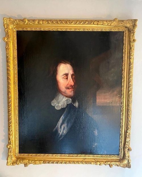 17th oil portrait king charles i circle of sir peter lely royal antique paintings