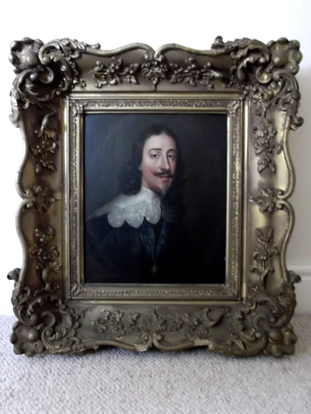 17thc portrait of king charles 1st 15991641 after van dyck in later frame