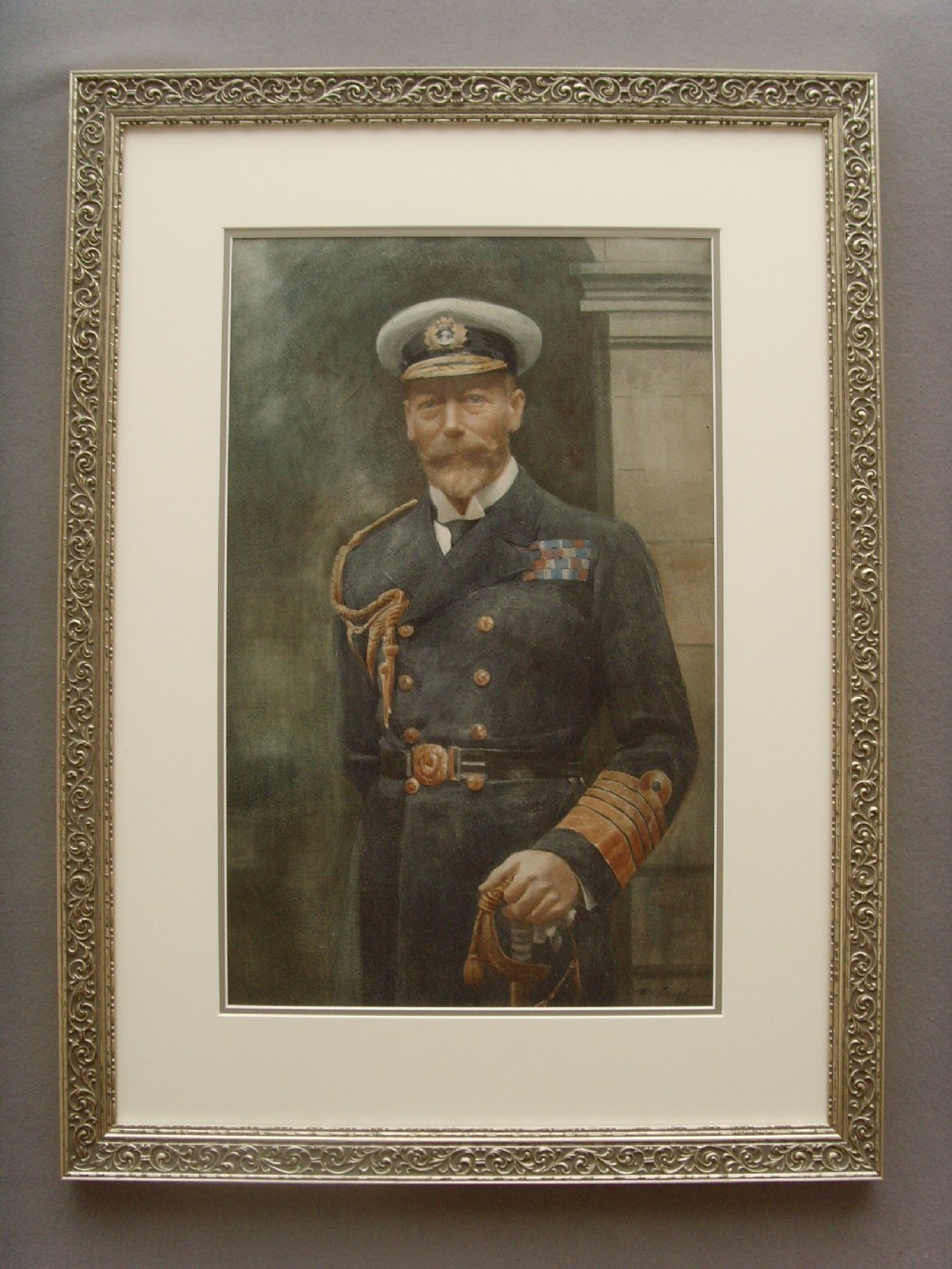 rare watercolours king george v queen mary c1924 portrait paintings by royal commission