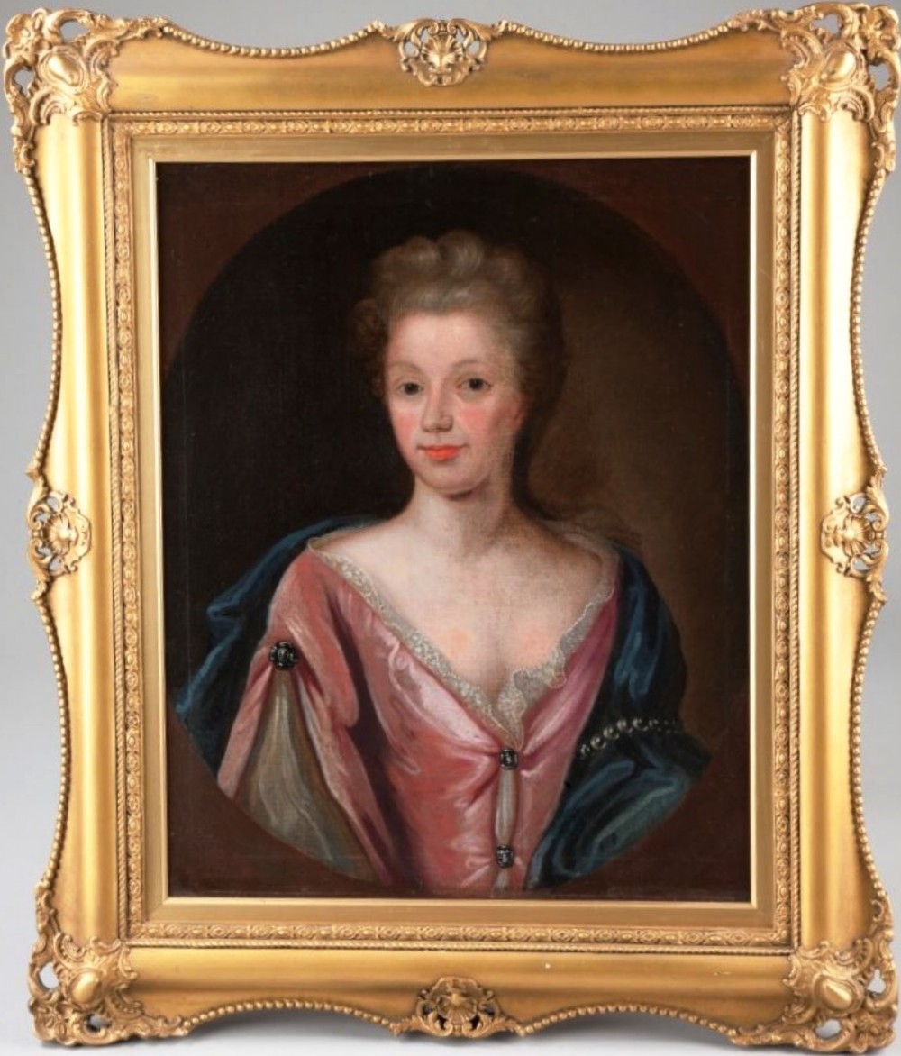 circle of michael dahl 16591743 18thc oil portrait of a lady
