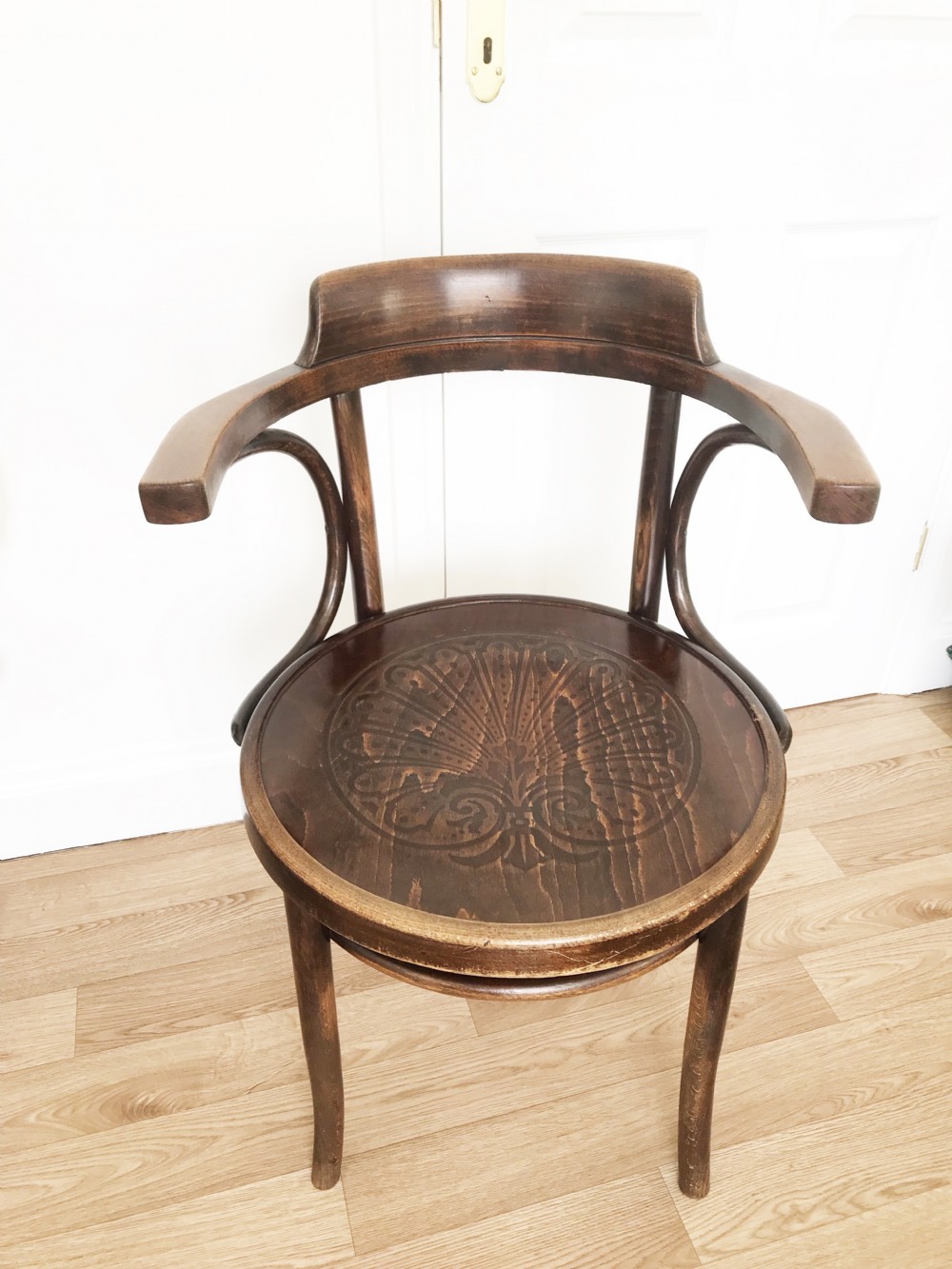 bentwood oak bistro carver chair 18901910