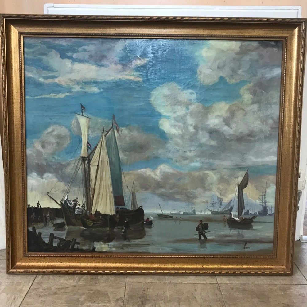 dutch manner marine seascape oil painting on canvas