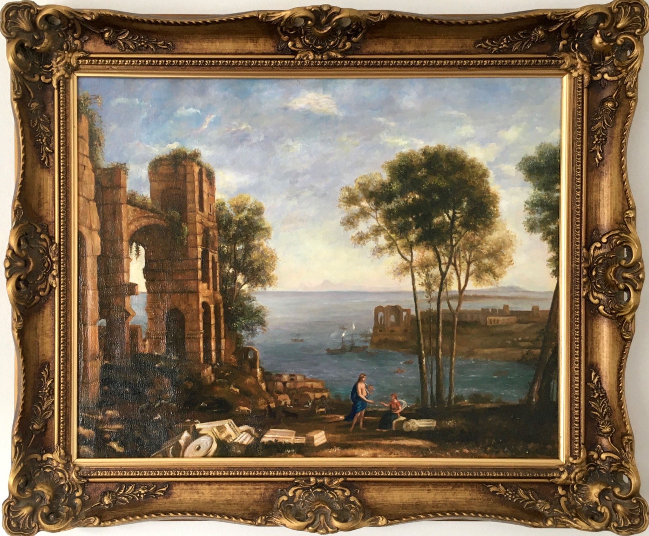 capriccio after francesco guardi mediterranean landscape paintings rome italy