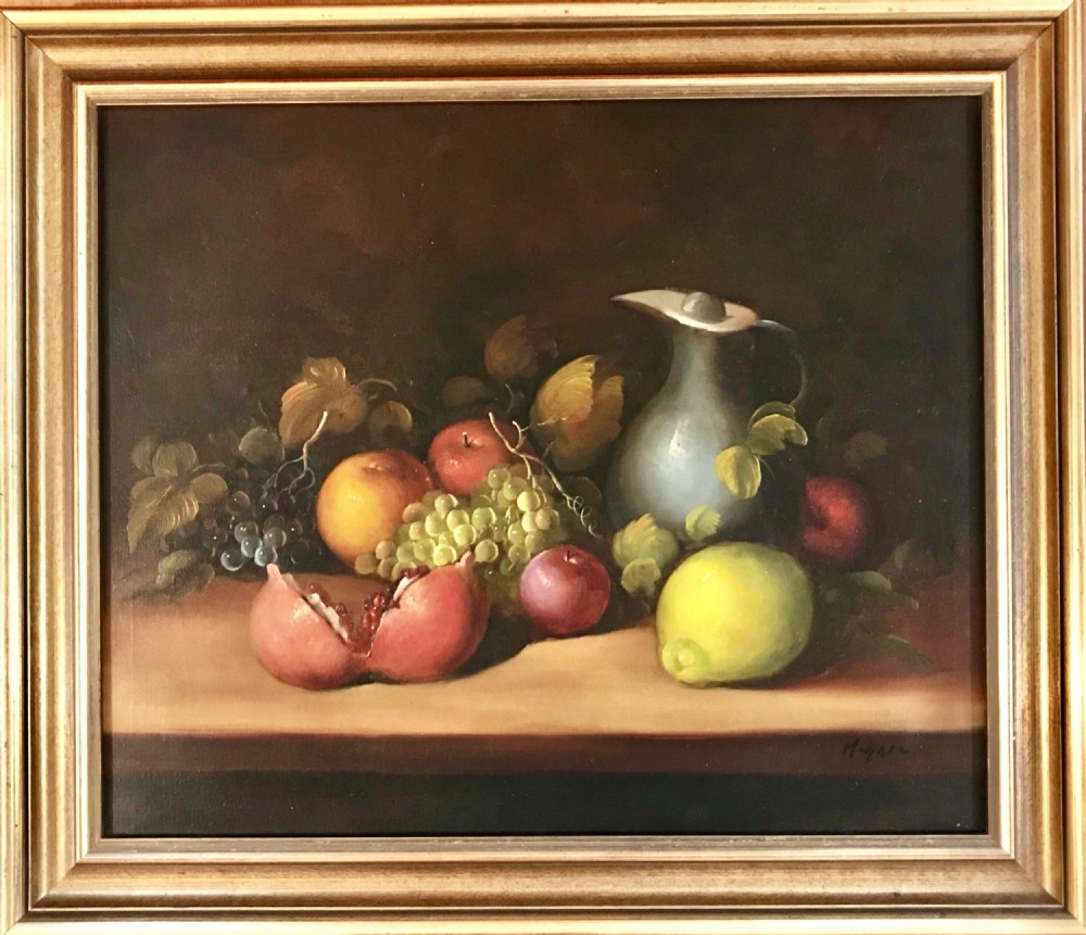 still life fruit oil painting on canvas